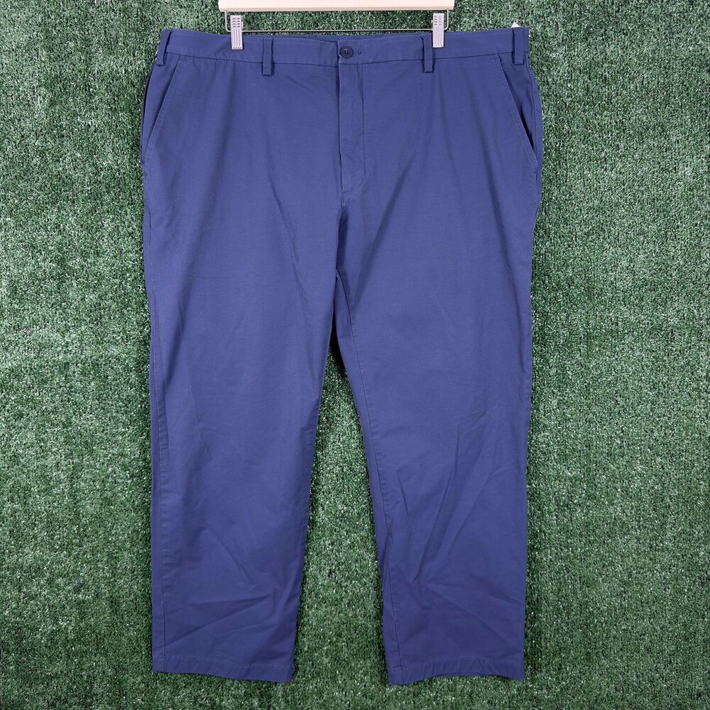 Vineyard Vines Mens On-The-Go Pants Size 44x30 Blue Chinos Flat Front Stretch
